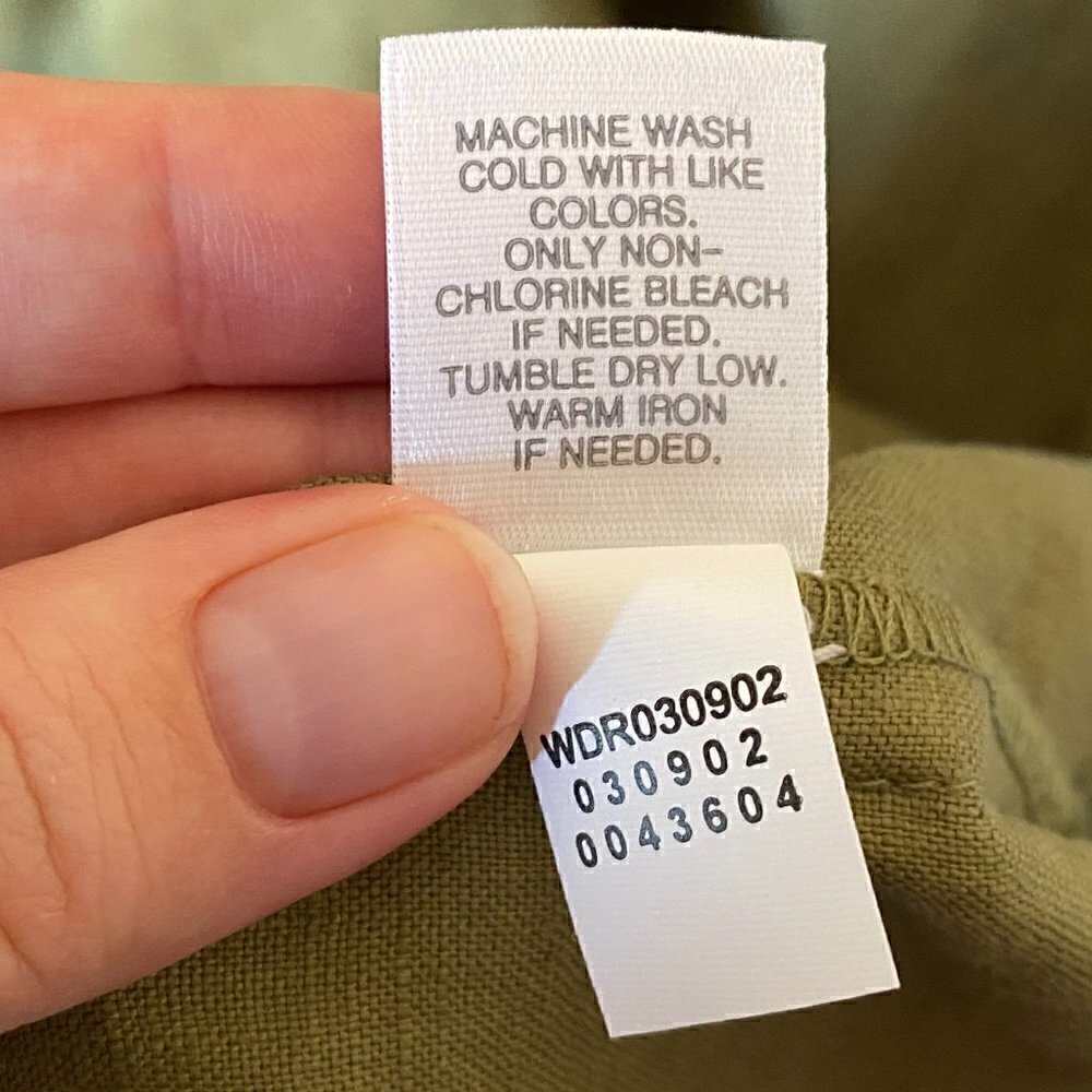 J. Jill Love Linen 100% Linen Sleeveless Dress XL Petite Avocado Green - Picture 5 of 7